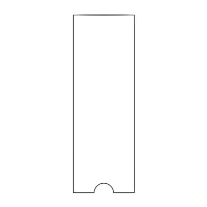 Tasche rettangolari, lato corto aperto 35 x 102 mm