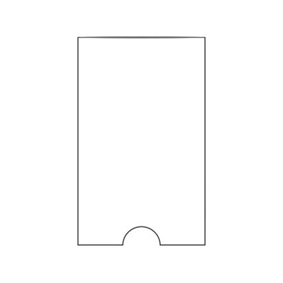 Tasche rettangolari, lato corto aperto 46 x 75 mm