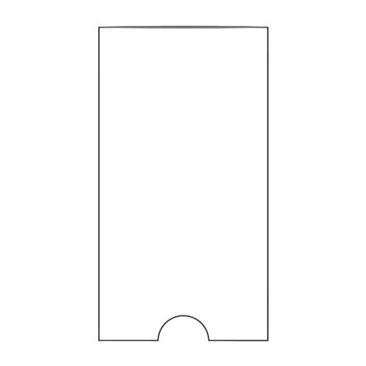 Tasche rettangolari, lato corto aperto 55 x 102 mm