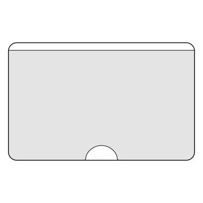 Tasche porta biglietti da visita, autoadesivo, plastica PP null | 95 x 60 mm