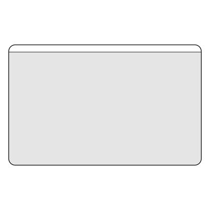Tasche porta biglietti da visita, autoadesivo, plastica PP null | 115 x 72 mm