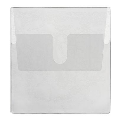 Tasche porta CD con patta di chiusura da inserire, autoadesivo, trasparente 