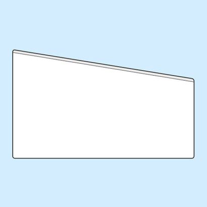 Tasche rettangolari, autoadesivo 110 x 65/45 mm  | lato lungo  | senza livello di riempimento  | PP 