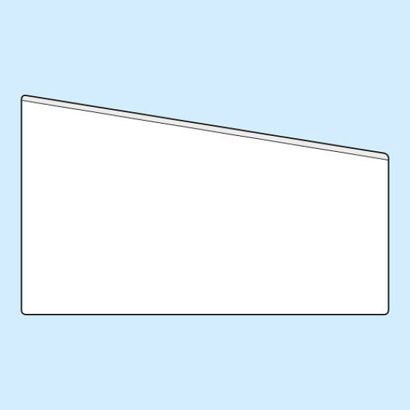 Tasche rettangolari, autoadesivo 155 x 90/65 mm  | lato lungo  | senza livello di riempimento  | PP 
