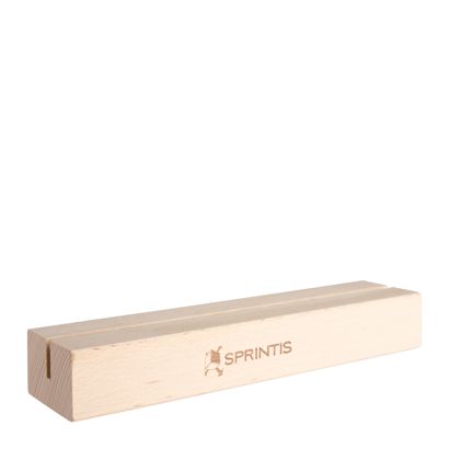 Portacarte MODUL con incisione 210 mm | legno di faggio  | su 1 lato lungo 
