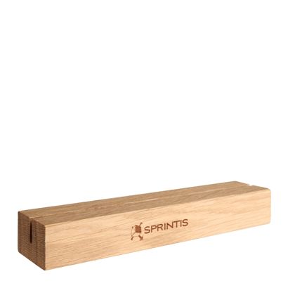 Portacarte MODUL con incisione 210 mm | legno di rovere  | su entrambi i lati lunghi  