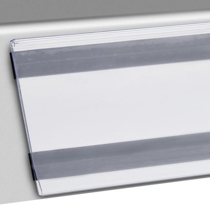 Profilo portaprezzi DBR magnetico, con bordo a C a scatto 105 mm | 100 mm