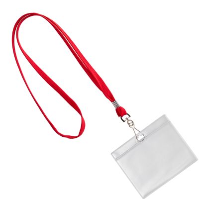 Porta badge da collo formato orizzontale | null | A7