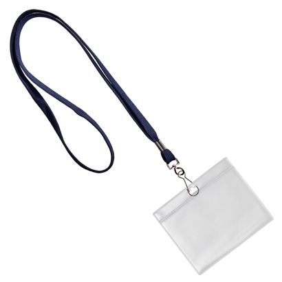 Porta badge da collo formato orizzontale | null | A7
