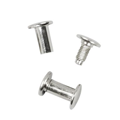 Viti sepolte con testa inseribile a pressione, nichelato 11 mm