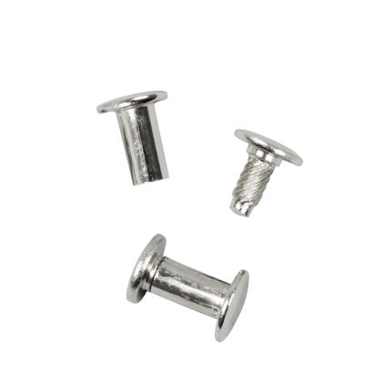 Viti sepolte con testa inseribile a pressione, nichelato 13 mm