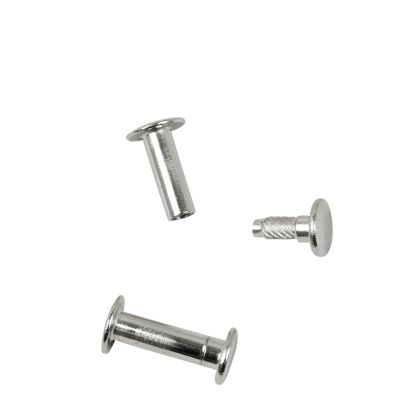 Viti sepolte con testa inseribile a pressione, nichelato 16 mm