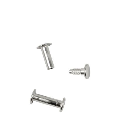 Viti sepolte con testa inseribile a pressione, nichelato 17 mm