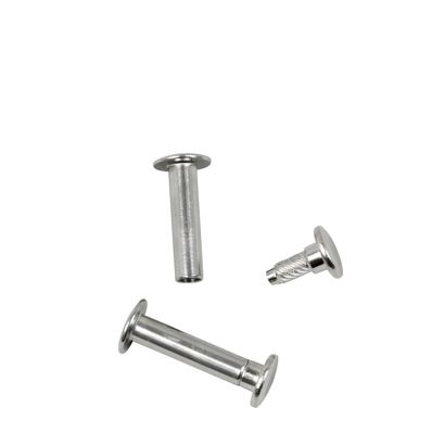 Viti sepolte con testa inseribile a pressione, nichelato 23 mm