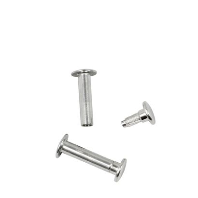 Viti sepolte con testa inseribile a pressione, nichelato 24 mm