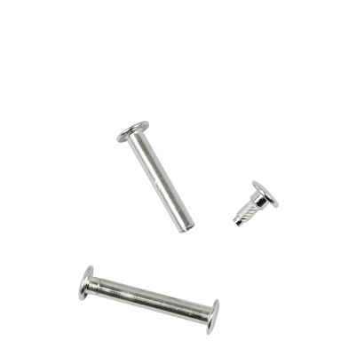 Viti sepolte con testa inseribile a pressione, nichelato 31 mm