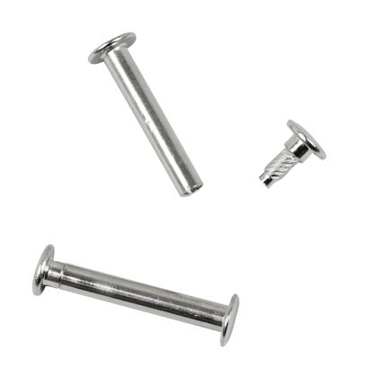 Viti sepolte con testa inseribile a pressione, nichelato 32 mm