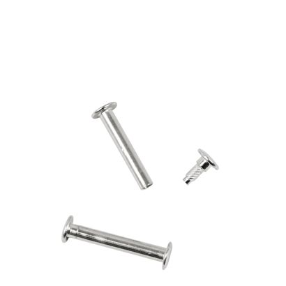 Viti sepolte con testa inseribile a pressione, nichelato 34 mm
