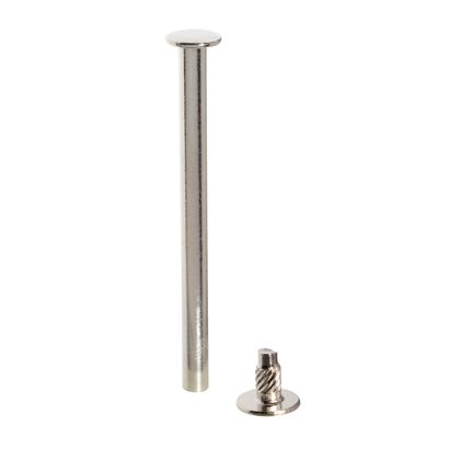 Viti sepolte con testa inseribile a pressione, nichelato 70 mm