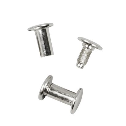 Viti sepolte con testa inseribile a pressione, nichelato 9 mm