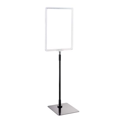 Cornice per poster con piantana telescopica (set) A4 null | null | superficie di base: nero