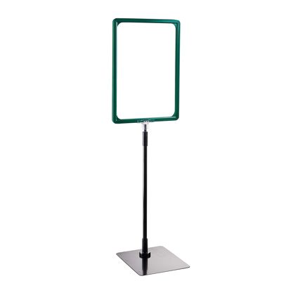 Cornice per poster con piantana telescopica (set) A4 null | null | superficie di base: nero
