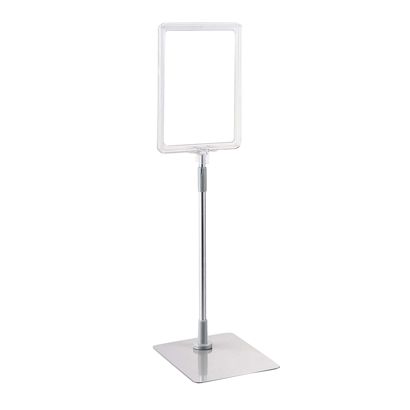 Cornice per poster con piantana telescopica (set) A5 null | null | superficie di base: grigio
