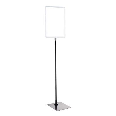 Cornice per poster con piantana telescopica (set) A4 null | null | superficie di base: nero