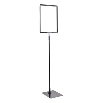 Cornice per poster con piantana telescopica (set) A4 null | null | superficie di base: nero