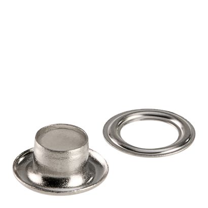 Occhielli per teloni inossidabili, autoperforanti, ottone null | Occhielli tondi #1-J (⌀ 6,1mm)