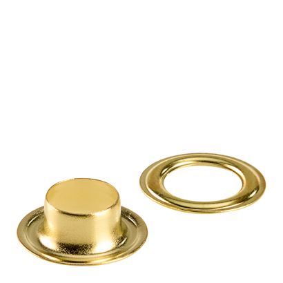 Occhielli per teloni inossidabili, autoperforanti, ottone null | Occhielli tondi #1 (⌀ 8 mm)