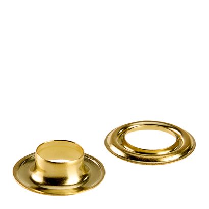 Occhielli per teloni inossidabili, autoperforanti, ottone null | Occhielli tondi #2 (⌀ 9,2 mm)