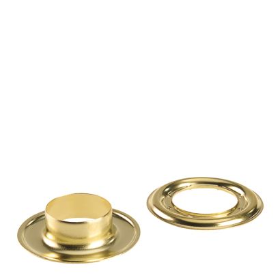 Occhielli per teloni inossidabili, autoperforanti, ottone null | Occhielli tondi #5 (⌀ 16,2 mm)