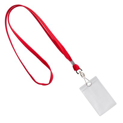 Porta badge da collo formato verticale | null | 86 x 54 mm