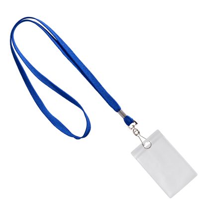 Porta badge da collo formato verticale | null | 86 x 54 mm