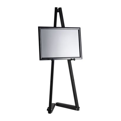 Cavalletto portatile in alluminio con cornice a scatto nero  | 1000 mm | A3 297 x 420 mm 