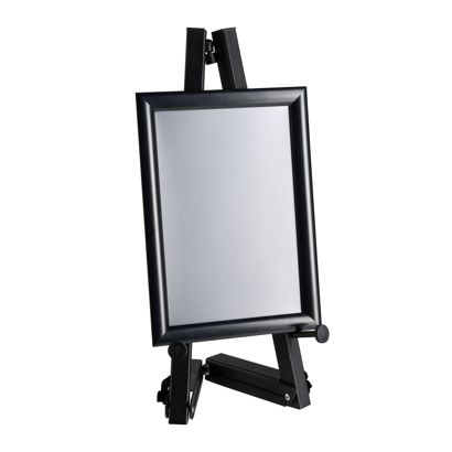 Cavalletto portatile in alluminio con cornice a scatto null | A4 210 x 297 mm | 500 mm