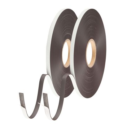 Nastro magnetico con controparte, autoadesivo 12,7 mm | C+D (SET) - Adesivo standard
