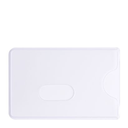 Custodie per carte di credito con protezione RFID e asola calendari,  59 x 88 mm, bianco 