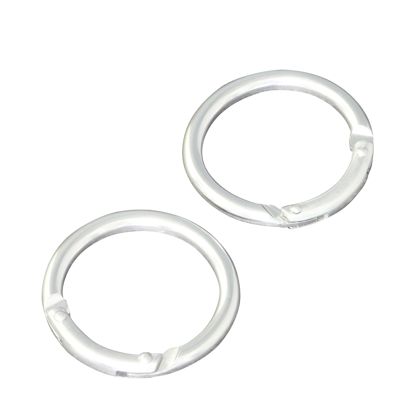 Moschettone, rotondo, 38 mm, alluminio, argento null