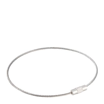 Portachiavi in filo con filettatura, argento confezione da 10 unità (sacchetto con chiusura ZIP) | 220 mm