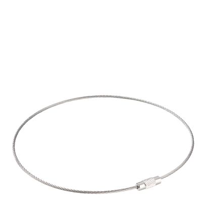 Portachiavi in filo con filettatura, argento confezione da 10 unità (sacchetto con chiusura ZIP) | 300 mm