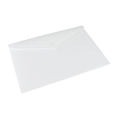 Busta portadocumenti A4, con chiusura a strappo, fino 135 fogli, plastica PP, bianco 