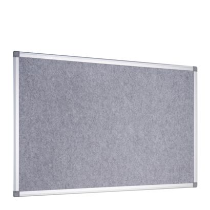 Bacheca in feltro con cornice in alluminio, 60 x 90 cm null