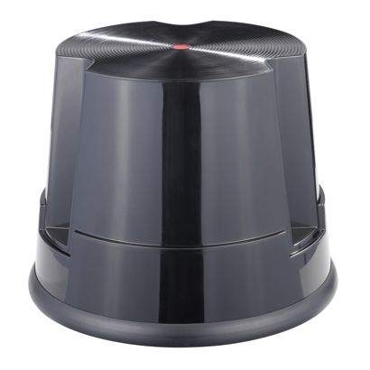 Sgabello con ruote, plastica, 1 gradino 