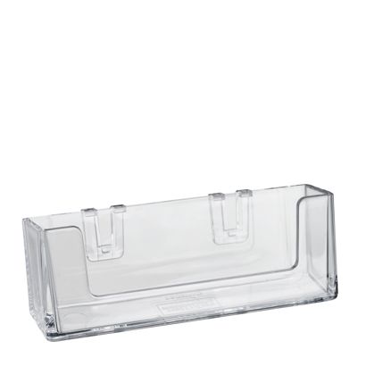 Porta biglietti da visita Clip, 1 scomparto, formato orizzontale, polistirolo, Taymar 