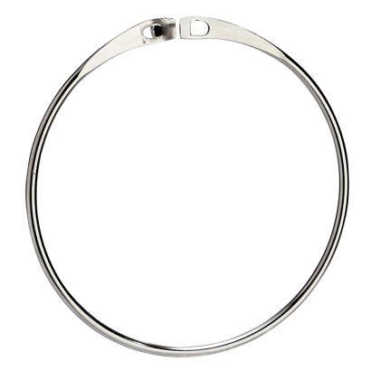 Anelli metallici apribili, 90 mm, nichelati 