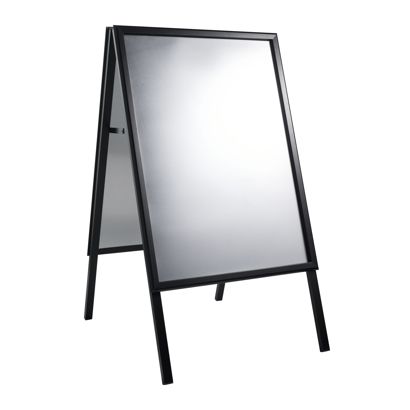 Cavalletto pubblicitario A1 SOLID-STOP Pro, 32 mm, angoli squadrati, guarnizione 
