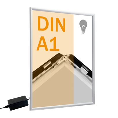 Cornice a scatto, alluminio, A1, LED null