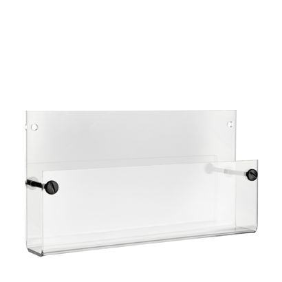 Porta brochure da parete, acrilico, trasparente PTXA 1 x A5